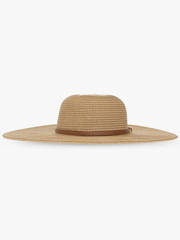 Melissa Odabash Wide Brim Hat With Strap, Women's, Beige - MELISSA ODABASH - BALAAN 1