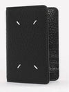 Bovine Leather Card Wallet Black - MAISON MARGIELA - BALAAN 3