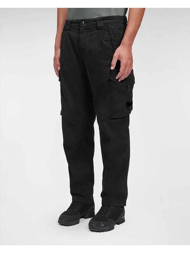 Lens Cargo Straight Pants Black - CP COMPANY - BALAAN 5