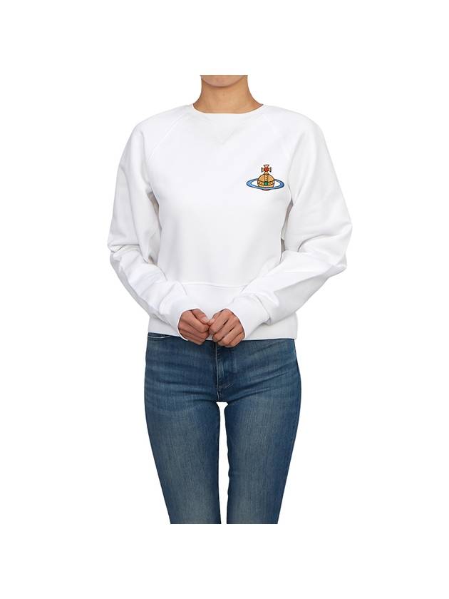 Athletic Cropped Sweatshirt White - VIVIENNE WESTWOOD - BALAAN 8