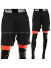 EA7 Layered Shorts Black - EMPORIO ARMANI - BALAAN 3