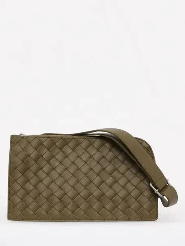 Intrecciato Pouch Cross Bag Mud - BOTTEGA VENETA - BALAAN 2