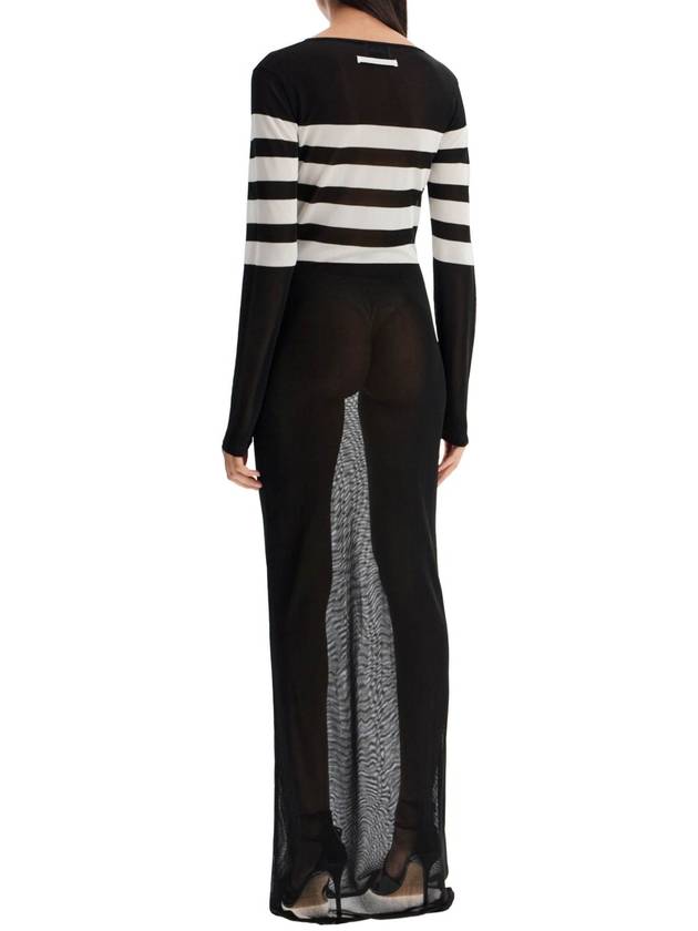 "signature striped knit sailor dress" - JEAN PAUL GAULTIER - BALAAN 3