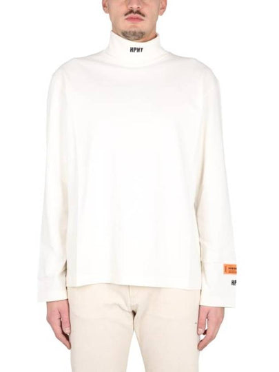 HPNY Logo Embroidered Turtleneck White - HERON PRESTON - BALAAN 2