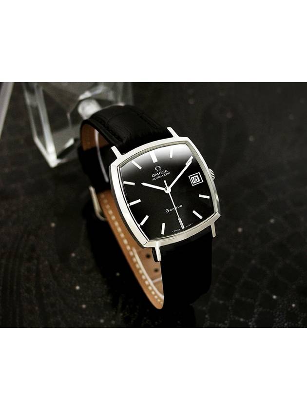 Gen ve Black Edition Men s Automatic Leather Watch - OMEGA - BALAAN 3