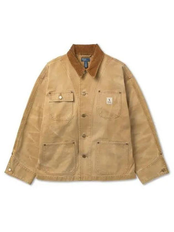 W Cotton Canvas Utility Jacket Cinnamon - POLO RALPH LAUREN - BALAAN 1