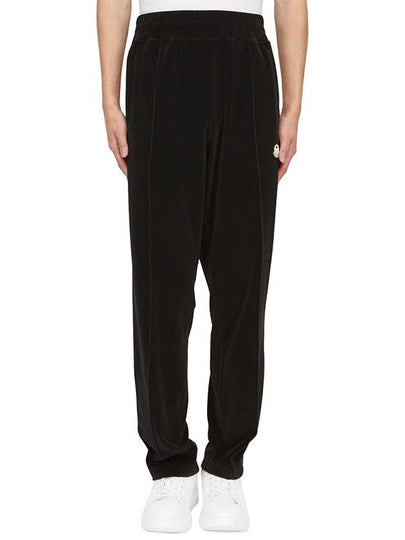 Chenille Logo Patch Track Pants Black - MONCLER - BALAAN 2