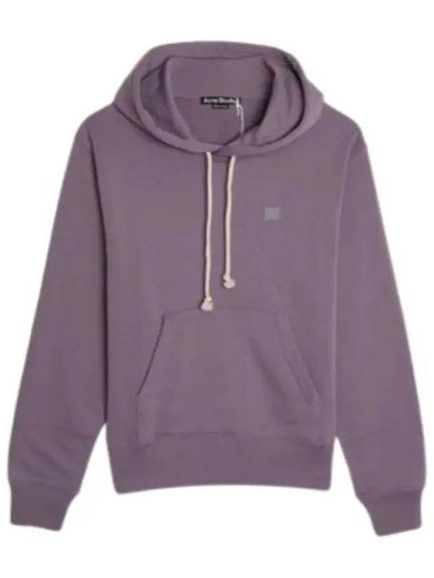 Face Logo Patch Hoodie Faded Purple - ACNE STUDIOS - BALAAN 2