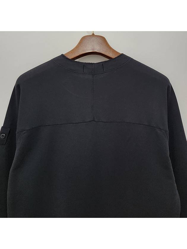 Compass Badge Sweatshirt Black - STONE ISLAND - BALAAN 7