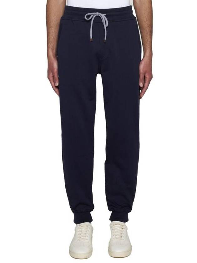 Tapered Training Track Pants Blue - BRUNELLO CUCINELLI - BALAAN 4