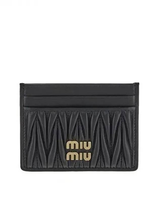 Matelasse leather card wallet - MIU MIU - BALAAN 1