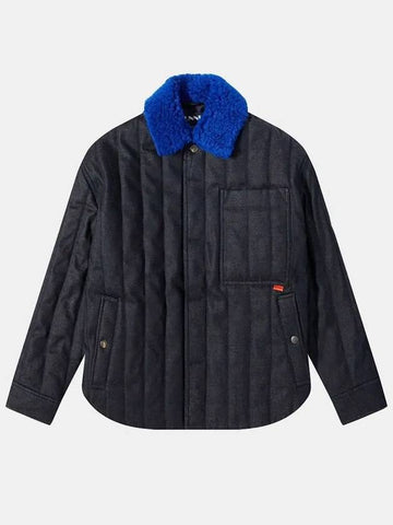 Men s Shearling Padded Blue Jacket CRTWXOUW006DEN005 DKD - SUNNEI - BALAAN 1