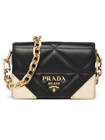 Shoulder Bag 1BD333 V O42D F0002 Black - PRADA - BALAAN 1