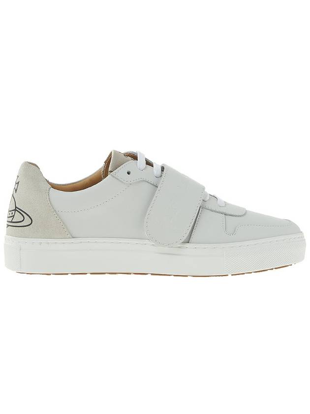 Apollo Velcro Leather Low Top Sneakers White - VIVIENNE WESTWOOD - BALAAN 3