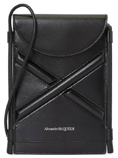 Curve Micro Calfskin Cross Bag Black - ALEXANDER MCQUEEN - BALAAN 2