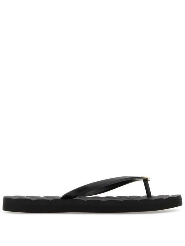 Kira Logo Flip Flops Black - TORY BURCH - BALAAN 2