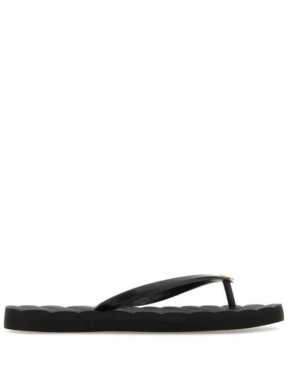 Kira Logo Flip Flops Black - TORY BURCH - BALAAN 2