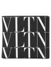 VLTN Logo Times Bicycle Wallet Black - VALENTINO - BALAAN.