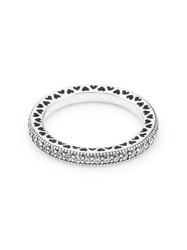 Sparkle Hearts Ring Silver - PANDORA - BALAAN 1