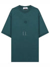 Fissato Effect Compass Embroidery Logo Short Sleeve T-shirt Bottle Green - STONE ISLAND - BALAAN 2