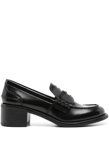 Miu Miu Brushed Leather Penny Loafers - MIU MIU - BALAAN 1