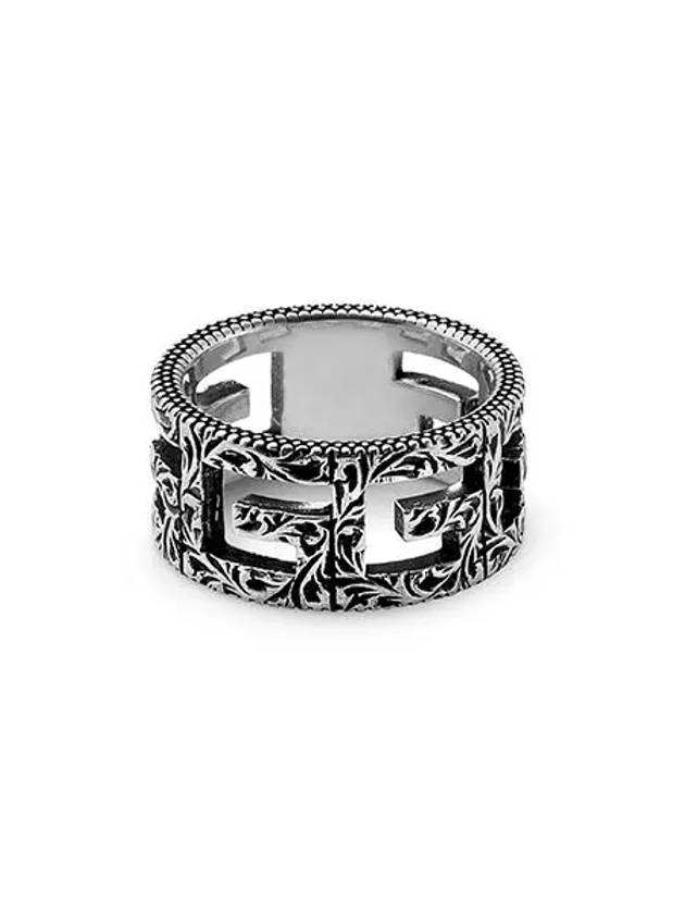 Square G Ring YBC551918001 Silver - GUCCI - BALAAN 2