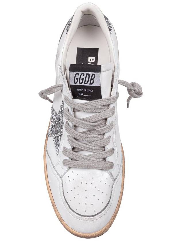 Ball Star Heel Tab Low Sneakers White Silver - GOLDEN GOOSE - BALAAN 4