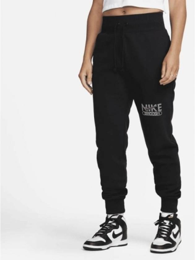 Swoosh NSW Fleece Jogger Track Pants Black - NIKE - BALAAN 2