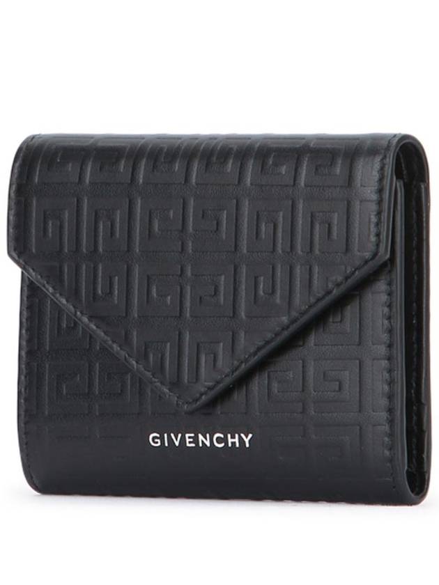 Textured 4G Logo Envelope Bicycle Wallet Black - GIVENCHY - BALAAN 3