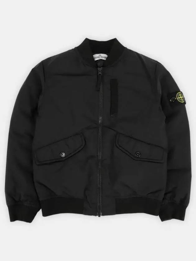 Stone Kids Waffen Patch Down Zip Up Jumper 771641236 V0029 8A10A 1064179 - STONE ISLAND - BALAAN 1