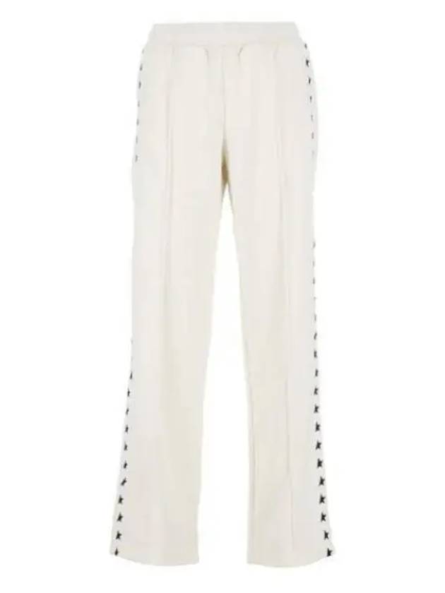 Side Star Logo Track Pants White - GOLDEN GOOSE - BALAAN 2