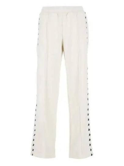 Side Star Logo Track Pants White - GOLDEN GOOSE - BALAAN 2