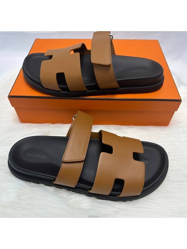 Men s Chypre Sandals Slippers Gold - HERMES - BALAAN 5