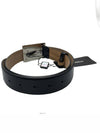 Logo Glossy Leather Belt Black - DOLCE&GABBANA - BALAAN 5