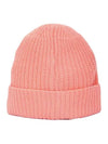 Wappen Patch Wool Beanie Peach - STONE ISLAND - BALAAN 3