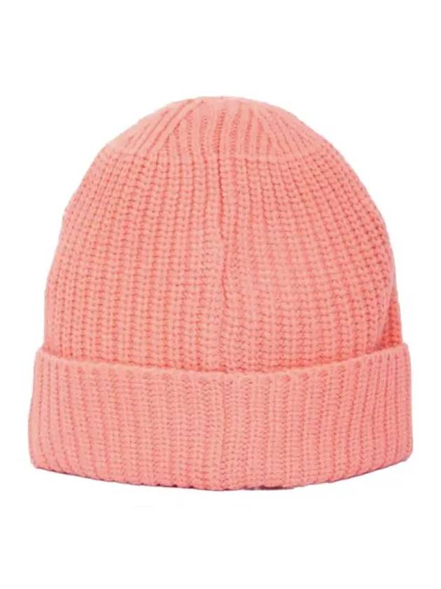 Wappen Patch Wool Beanie Peach - STONE ISLAND - BALAAN 4