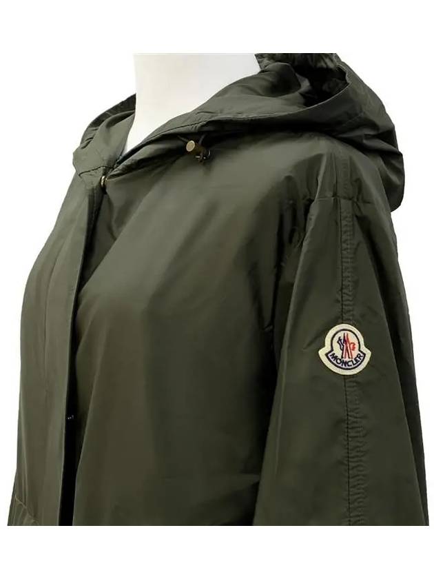 Hiengos Hooded Raincoat Dark Green - MONCLER - BALAAN 4