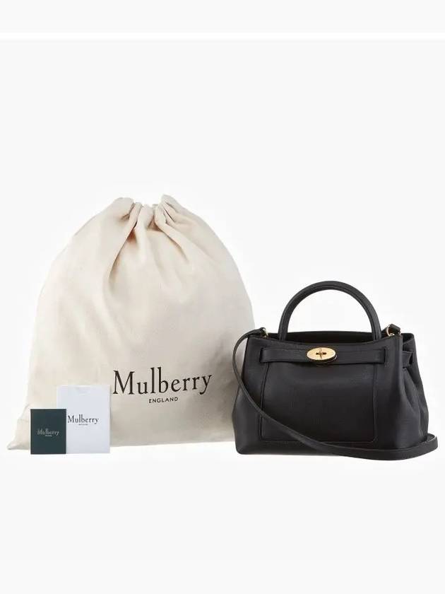 Silky Calf Small Tote Bag Black - MULBERRY - BALAAN 4