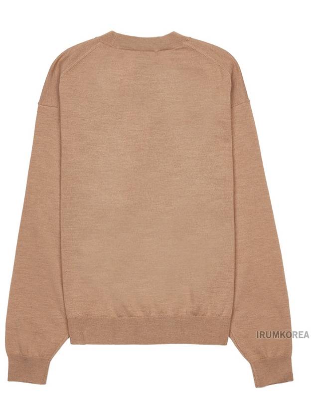 Boke Flower Logo Wool Knit Top Light Brown - KENZO - BALAAN 3