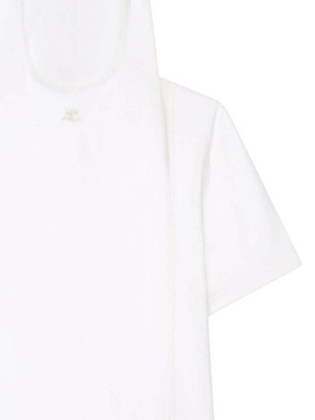 Courrèges Cotton Hoodie T-Shirt - COURREGES - BALAAN 2