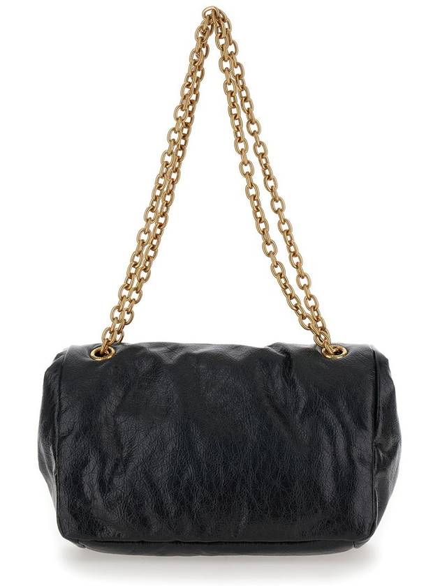 Monaco Small Chain Shoulder Bag Black - BALENCIAGA - BALAAN 5