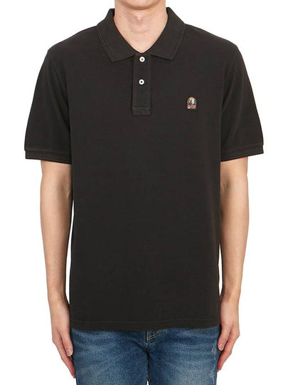 Patch Polo Shirt Black - PARAJUMPERS - BALAAN 2