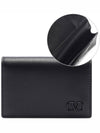 V Logo Signature Card Wallet Black - VALENTINO - BALAAN 2