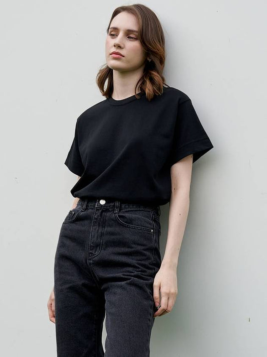 Fleur cotton t-shirt black - LAMARO - BALAAN 2