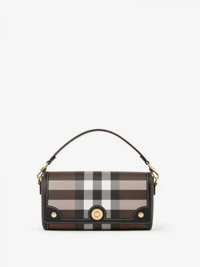 Note Leather Cross Bag Brown - BURBERRY - BALAAN 2