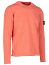 Wappen Patch Crew Neck Knit Top Orange - STONE ISLAND - BALAAN 3