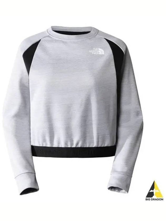 Women's Mountain Crew Neck Fleece Long Sleeve T-Shirt Light Grey - THE NORTH FACE - BALAAN 2