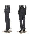 Cool Girl Black Leather Silver Logo Jeans Blue - DSQUARED2 - BALAAN 2