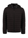 Men's Rock Nylon Hooded Down Padding Black - MOOSE KNUCKLES - BALAAN 1