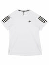 Own The Run Logo Print Short Sleeve T-Shirt White - ADIDAS - BALAAN 1